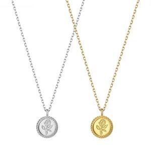 Kate Spade inspired Elegant Romantic Flower Pendant Necklace